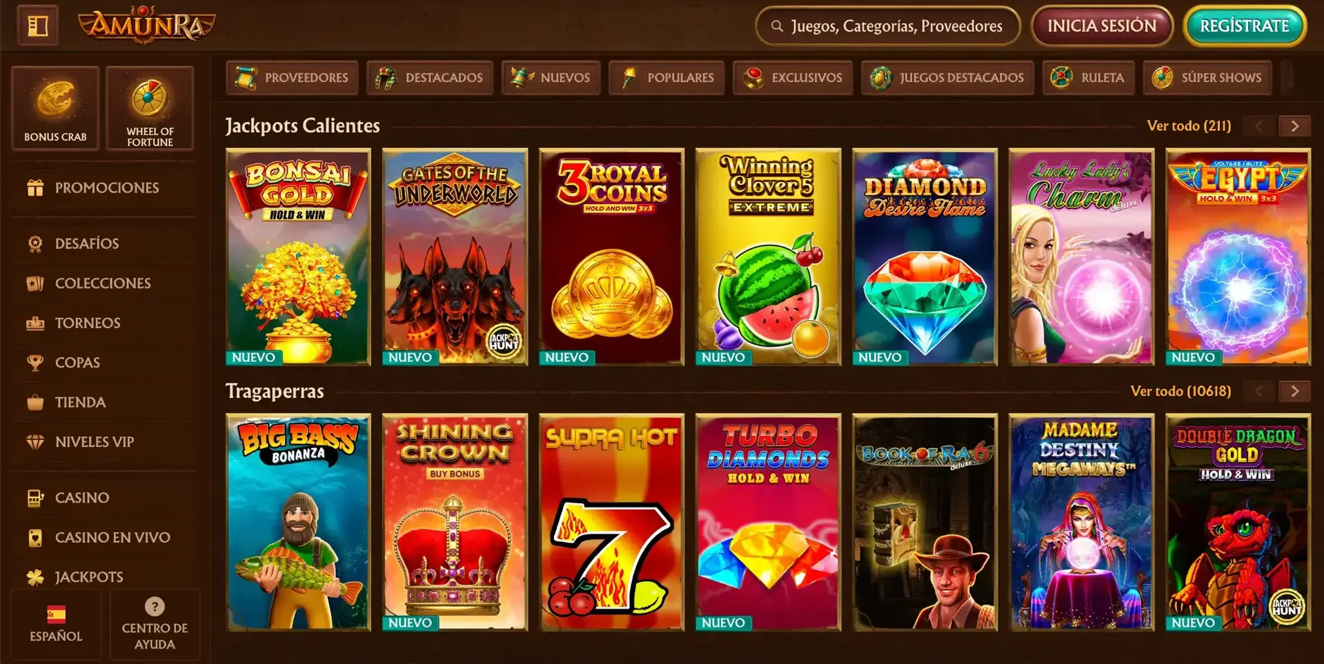 AmunRa Casino – App Mobile